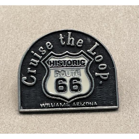 Vintage “Cruise the Loop Historic Route 66 Williams Arizona” Pin - Picture 1 of 3